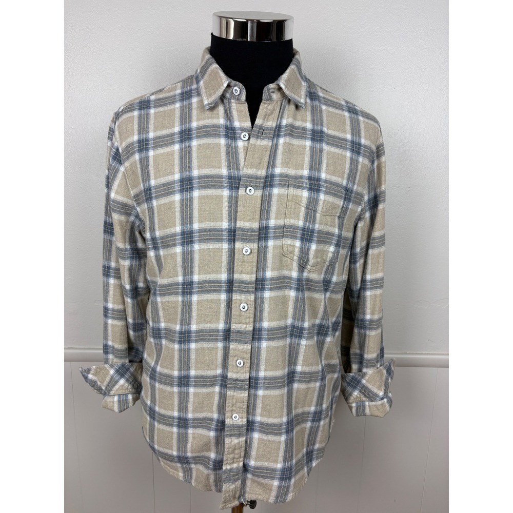 Rails Mens Lennox Plaid Flannel Shirt Size M Palamino Skyline Melange Soft